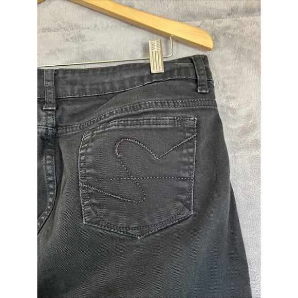 Southpole Jeans Juniors Size 13 Black Straight Mid Rise Stretch Denim 31" Inseam - Picture 8 of 14